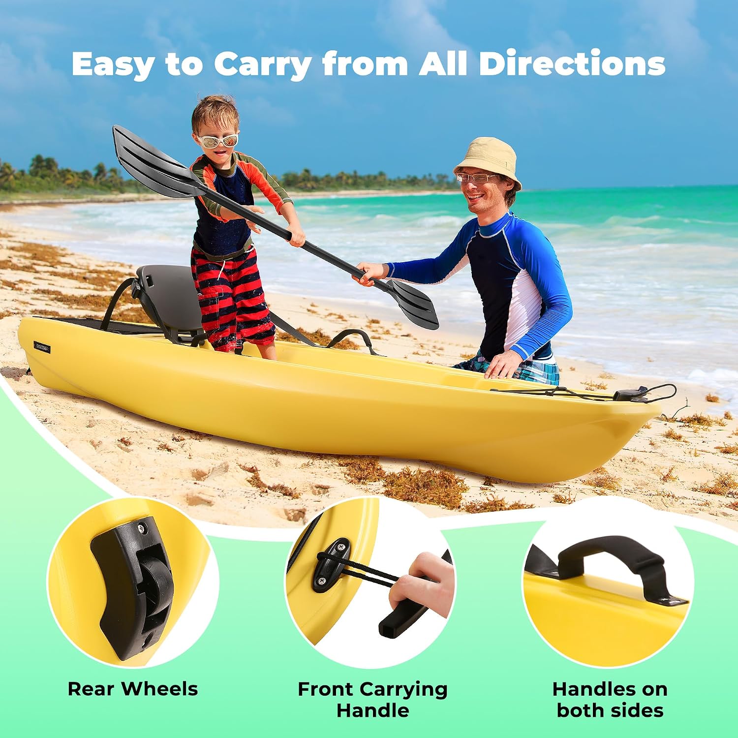 Kajak mit Paddel 6,5 FT Freize – Fishing Kayak Sit In Bewertung und Preis